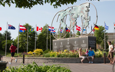 Monday’s Monument: Keeling-Puri Peace Plaza,   Rockford, IL
