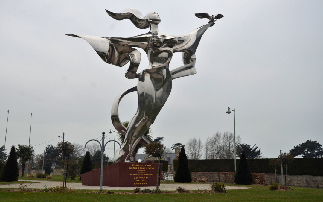 Monday’s Monument: World Peace Statue, Grandcamp-Maisy, Normandy, France