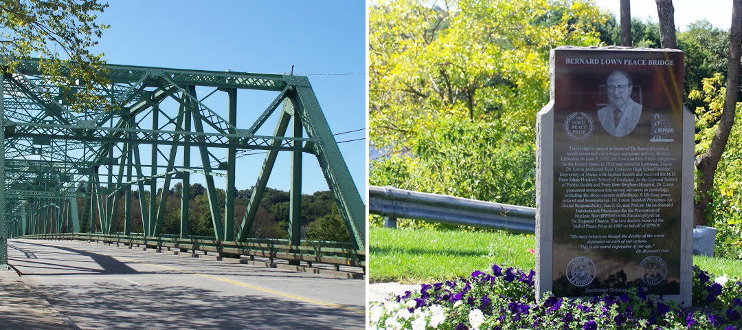 Monday’s Monument: Bernard Lown Peace Bridge, Lewiston, Maine