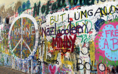 Monday’s Monument: John Lennon Peace Wall, Prague, Czech Republic