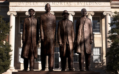 Monday’s Monument: A&T Lunchcounter Four, Greensboro, NC