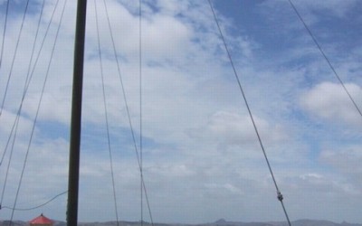 Monday’s Monument: Rainbow Warrior Masts, Dargaville, New Zealand