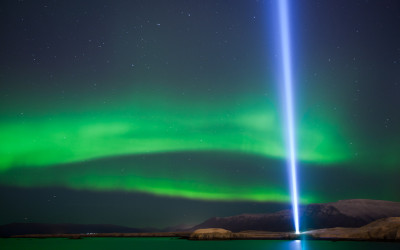 Monday’s Monument: Imagine Peace Tower, Viðey Island, Iceland